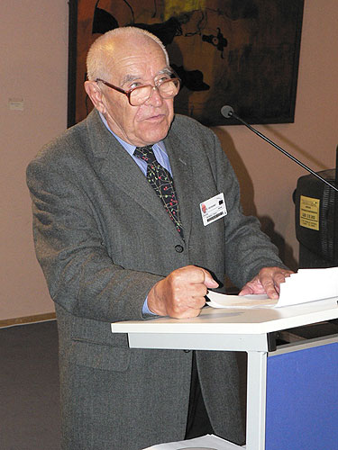 Vernisáž výstavy EVROPA, KOLÉBKA VĚDECKÉHO PORODNICTVÍ, prof. Antonín Doležal, 2.10.2007, budova Paul Henry Spaak, Evropský parlament v Bruselu