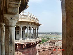 Agra:  pohled z pevnosti, návštěva Indie 30.3. – 3.4.2008 | 