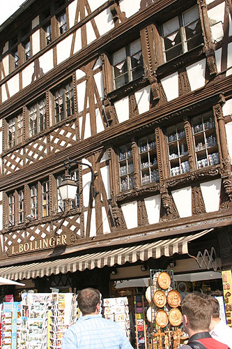 Hrázděné domy ve Štrasburku, jihočeši navštívili 18. a 19. června 2008 Štrasburk na pozvání europoslance Jaroslava Zvěřiny, foto: Roman Růžička