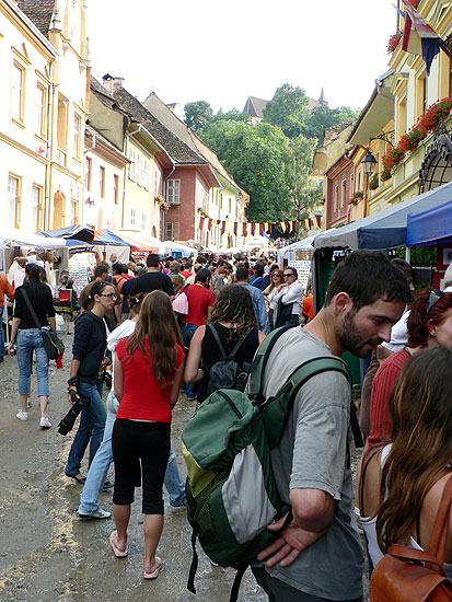 Návštěva rumunského města Sighisoara během městských slavností "Medievală 2008 - MASCA", 25. - 27. července 2008