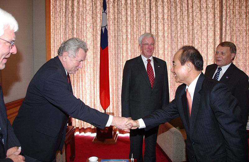 Přijetí delegace Evropského parlamentu prezidentem Taiwanu J.E. panem Ying-jeuo Maem 31.10.2008