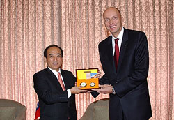 Přijetí delegace Evropského parlamentu prezidentem Taiwanu J.E. panem Ying-jeuo Maem 31.10.2008 | 