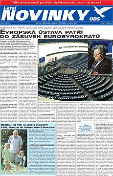Letní novinky ODS Tábor, strana 1 | 