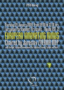 Plakát ke slyšení poslance Jaroslava Zvěřiny na plénu EP v Bruselu čtvrtek 29. ledna 2009 od 09:00 do 12:30 hod. v A5E-2 | 