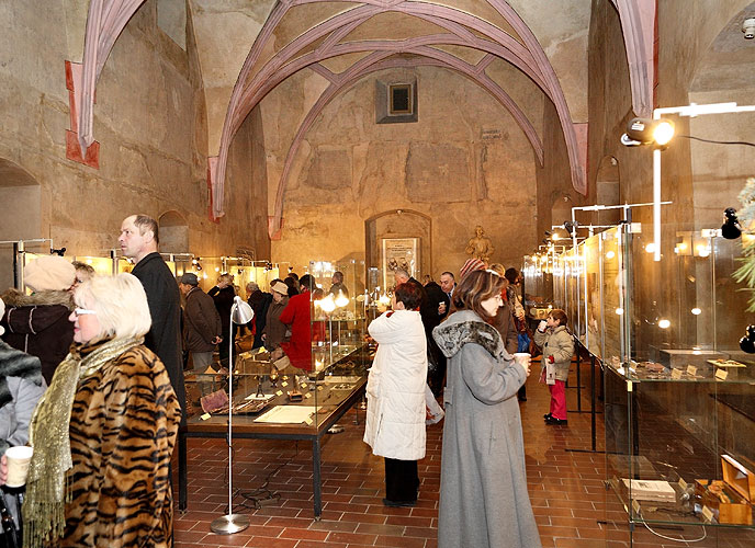 Vernisáž výstavy "Evropa - kolébka vědeckého porodnictví" v Táboře, 19. prosince 2008, foto: Lubor Mrázek