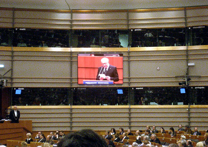 Plenární zasedání Evropského parlamentu v Bruselu, 19.2.2009