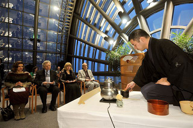 Čajový obřad v Evropském parlamentu v Bruselu, 17.2.2009