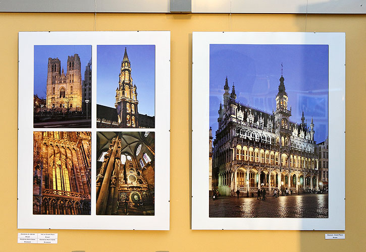 Vernisáž výstavy fotografií "V Bruselu a ve Štrasburku jako doma", 18.5.2009 v Gotickém sále Husitského muzea v Táboře, foto: Lubor Mrázek