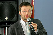 Miroslav Daněk, pracovní setkání pravicových komunálních politiků Jihočeského kraje, 10.4.2006, Hotel LÁZNĚ v Táboře – Čelkovicích, foto: Lubor Mrázek | 