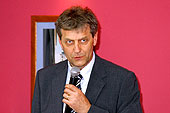 Jan Tůma, pracovní setkání pravicových komunálních politiků Jihočeského kraje, 10.4.2006, Hotel LÁZNĚ v Táboře – Čelkovicích, foto: Lubor Mrázek | 