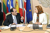 Paní Rajavi a místopředseda EP Vidal Quadras-Roca | 