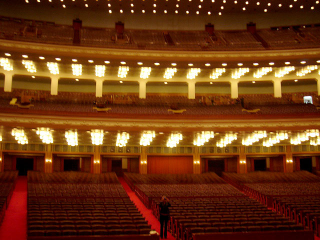 Peking - Národní lidový kongres ČLR - jednací sál, návštěva Čínské lidové republiky 8.5. - 11.5.2006