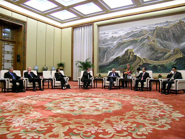 Peking - Národní lidový kongres ČLR - přijetí delegace EP panem Han Qide - místopředsedou Národního lidového kongresu ČLR, návštěva Čínské lidové republiky 8.5. - 11.5.2006
