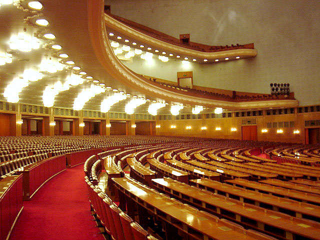 Peking - Národní lidový kongres ČLR - zasedací sál, návštěva Čínské lidové republiky 8.5. - 11.5.2006