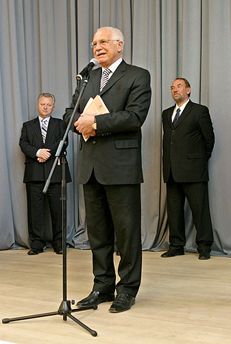 Návštěva prezidenta ČR Václava Klause v Táboře v pátek 18. května 2007, foto:  Lubor Mrázek