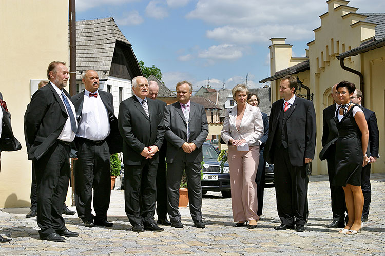 Návštěva prezidenta ČR Václava Klause v Táboře v pátek 18. května 2007, foto:  Lubor Mrázek
